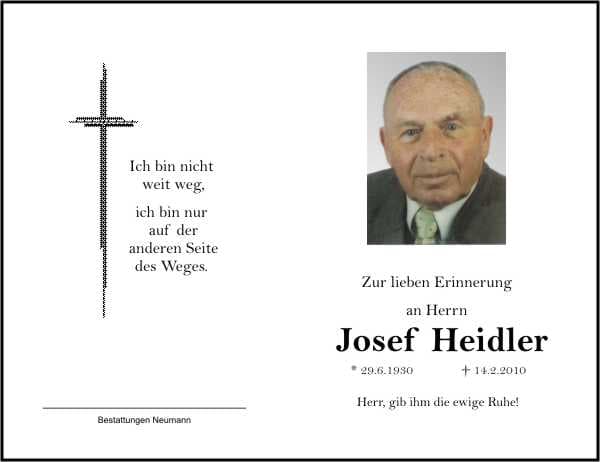 Herr Josef Heidler