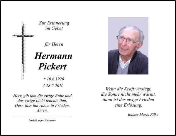 Herr Hermann Pickert