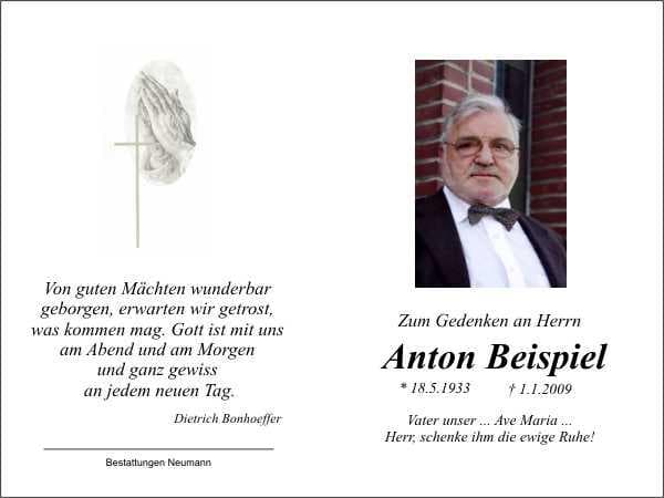 Herr Anton Beispiel