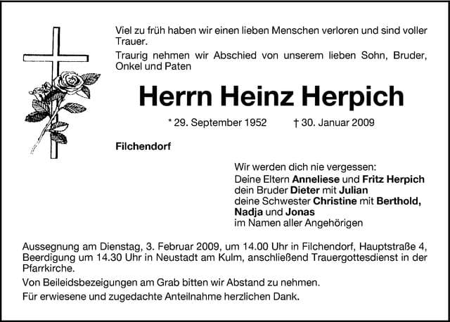 Herr Heinz Herpich